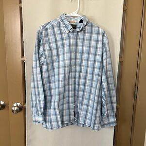 Timberland Men's Medium Plaid Long‎ Sleeve Button Up Shirt